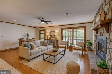 Wake up to sparkling lake views every day in this beautiful 3 on Fairfield Plantation Golf and Country Club in Georgia - for sale on GolfHomes.com, golf home, golf lot