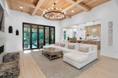 Elegant Modern Style home with views of a forested backyard and on The Preserve At Jordan Lake Golf Club in North Carolina - for sale on GolfHomes.com, golf home, golf lot