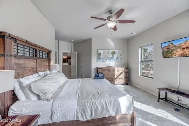 Stunning single-level 3 bed, 2.5 bath Sedona home with on Canyon Mesa Country Club in Arizona - for sale on GolfHomes.com, golf home, golf lot