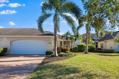 Welcome to this charming 3-bedroom, 2-bathroom villa located in on Viera East Golf Club in Florida - for sale on GolfHomes.com, golf home, golf lot