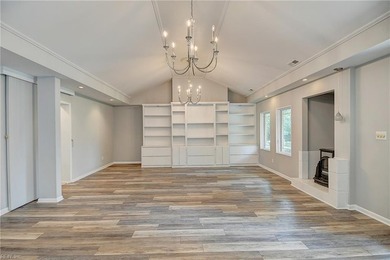 Sprawling transitional 5300 sqft home on just under an acre, set on Cavalier Golf and Yacht Club in Virginia - for sale on GolfHomes.com, golf home, golf lot