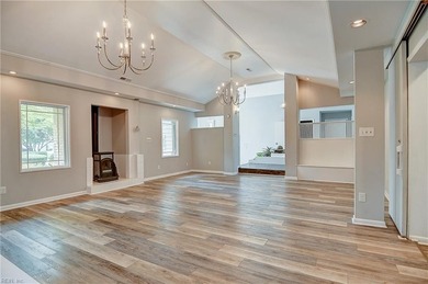 Sprawling transitional 5300 sqft home on just under an acre, set on Cavalier Golf and Yacht Club in Virginia - for sale on GolfHomes.com, golf home, golf lot