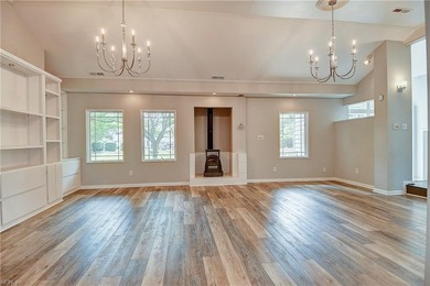 Sprawling transitional 5300 sqft home on just under an acre, set on Cavalier Golf and Yacht Club in Virginia - for sale on GolfHomes.com, golf home, golf lot