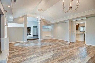 Sprawling transitional 5300 sqft home on just under an acre, set on Cavalier Golf and Yacht Club in Virginia - for sale on GolfHomes.com, golf home, golf lot