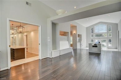 Sprawling transitional 5300 sqft home on just under an acre, set on Cavalier Golf and Yacht Club in Virginia - for sale on GolfHomes.com, golf home, golf lot