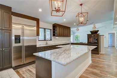 Sprawling transitional 5300 sqft home on just under an acre, set on Cavalier Golf and Yacht Club in Virginia - for sale on GolfHomes.com, golf home, golf lot