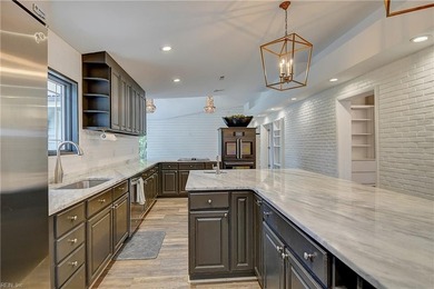 Sprawling transitional 5300 sqft home on just under an acre, set on Cavalier Golf and Yacht Club in Virginia - for sale on GolfHomes.com, golf home, golf lot