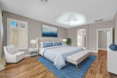 Beautiful single level home located on a private golf course lot on Seville Golf and Country Club in Arizona - for sale on GolfHomes.com, golf home, golf lot