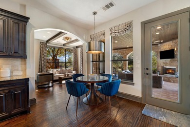 Stunning home along the iconic 18th hole of the exclusive on University of Texas Golf Club in Texas - for sale on GolfHomes.com, golf home, golf lot