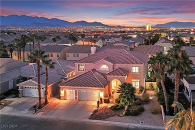 Modern elegance featuring fine finishes, a sparkling blue quartz on Rhodes Ranch Golf Club in Nevada - for sale on GolfHomes.com, golf home, golf lot