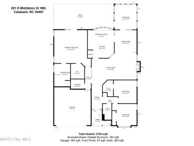 You will love the spacious, open floorplan in this 2164 sq ft on Brunswick Plantation and Golf Resorts in North Carolina - for sale on GolfHomes.com, golf home, golf lot