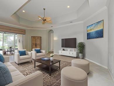 This exceptional 3-bedroom, 2-bathroom screened Pool home with on Champions Club at Summerfield in Florida - for sale on GolfHomes.com, golf home, golf lot