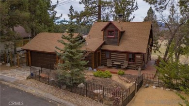 Beautiful log home with an amazing view to the west, located on on Big Bear Mountain Ski and Golf Resort in California - for sale on GolfHomes.com, golf home, golf lot