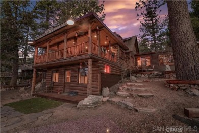 Beautiful log home with an amazing view to the west, located on on Big Bear Mountain Ski and Golf Resort in California - for sale on GolfHomes.com, golf home, golf lot