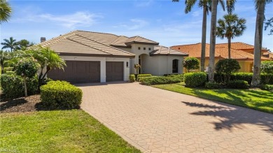Nestled along the water, this breathtaking estate home on Miromar Lakes Golf Club in Florida - for sale on GolfHomes.com, golf home, golf lot