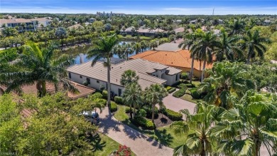 Nestled along the water, this breathtaking estate home on Miromar Lakes Golf Club in Florida - for sale on GolfHomes.com, golf home, golf lot