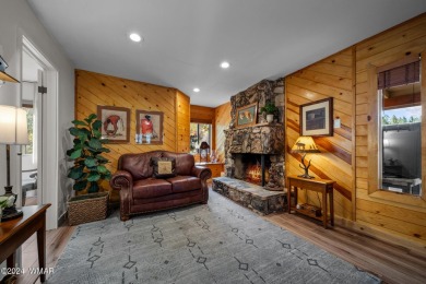 Escape to this adorable, remodeled 3 bedroom 2 bath cabin on Pinetop Lakes Country Club in Arizona - for sale on GolfHomes.com, golf home, golf lot