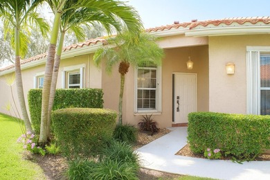 Welcome home to this vibrant 55+ 3BR/2.5BA villa with a garage on The Links At Boynton Beach - The Family Course in Florida - for sale on GolfHomes.com, golf home, golf lot