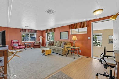 Discover comfort and style in this beautiful, furnished home on Tucson Estates Golf Course in Arizona - for sale on GolfHomes.com, golf home, golf lot