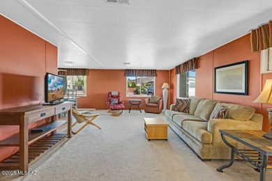 Discover comfort and style in this beautiful, furnished home on Tucson Estates Golf Course in Arizona - for sale on GolfHomes.com, golf home, golf lot