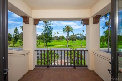 Elegant Mediterranean-style home with sweeping GOLF COURSE & BAY on Coronado Municipal Golf Course in California - for sale on GolfHomes.com, golf home, golf lot