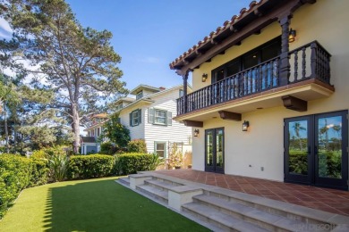 Elegant Mediterranean-style home with sweeping GOLF COURSE & BAY on Coronado Municipal Golf Course in California - for sale on GolfHomes.com, golf home, golf lot
