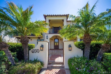 Elegant Mediterranean-style home with sweeping GOLF COURSE & BAY on Coronado Municipal Golf Course in California - for sale on GolfHomes.com, golf home, golf lot
