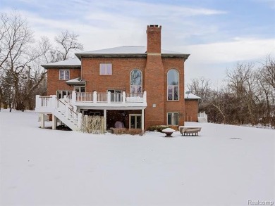 This stunning brick colonial masterpiece sits on a large on Farmington Hills Golf Club in Michigan - for sale on GolfHomes.com, golf home, golf lot