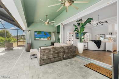 Step into elevated Southwest Cape Coral living where thoughtful on Royal Tee Country Club in Florida - for sale on GolfHomes.com, golf home, golf lot