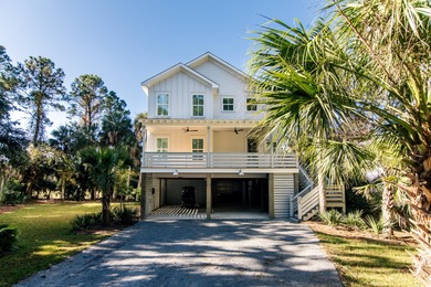 Completed in 2023, this elevated 4BR/4.5BA home in the gated on The Plantation Course At Edisto in South Carolina - for sale on GolfHomes.com, golf home, golf lot