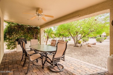 Beautiful landscaping greets you into this popular Palmera model on Oakwood Golf Club  in Arizona - for sale on GolfHomes.com, golf home, golf lot