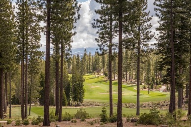 Situated high above the iconic par three 14th hole of the Fazio on Martis Camp Golf Course in California - for sale on GolfHomes.com, golf home, golf lot