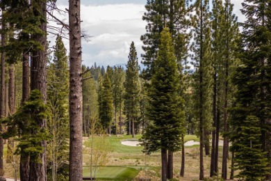 Situated high above the iconic par three 14th hole of the Fazio on Martis Camp Golf Course in California - for sale on GolfHomes.com, golf home, golf lot