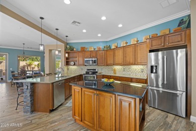 Luxurious Trilogy Home with Heated Saltwater Pool & SOLAR IS on Trilogy Golf Club At Vistancia in Arizona - for sale on GolfHomes.com, golf home, golf lot