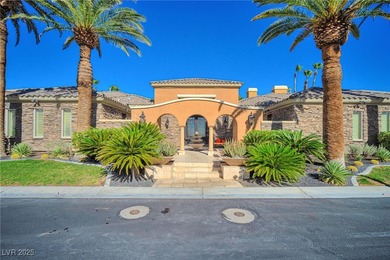 Stunning almost 8000 sq ft single-story estate in guard-gated on Rhodes Ranch Golf Club in Nevada - for sale on GolfHomes.com, golf home, golf lot