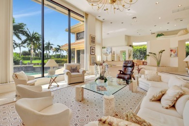 Lovely one-story, 3-bedroom + office home with lake and golf on St. Andrews Country Club of Boca Raton in Florida - for sale on GolfHomes.com, golf home, golf lot