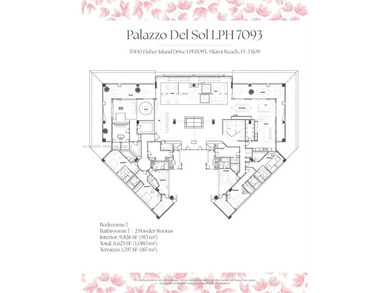 Including a Cabana + Professionally Designed & Furnished by Juan on Fisher Island Club in Florida - for sale on GolfHomes.com, golf home, golf lot