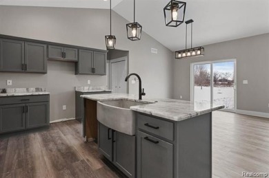 Home is currently being built with approximately 2-3 months on Copper Ridge Golf Club in Michigan - for sale on GolfHomes.com, golf home, golf lot