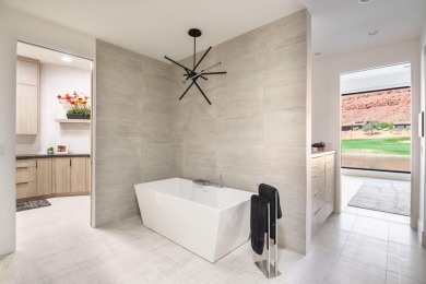 This spectacular home on the 6th Hole of the Entrada Golf Course on Entrada at Snow Canyon in Utah - for sale on GolfHomes.com, golf home, golf lot