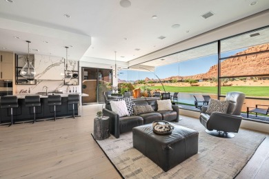 This spectacular home on the 6th Hole of the Entrada Golf Course on Entrada at Snow Canyon in Utah - for sale on GolfHomes.com, golf home, golf lot