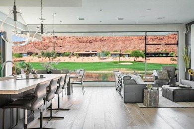 This spectacular home on the 6th Hole of the Entrada Golf Course on Entrada at Snow Canyon in Utah - for sale on GolfHomes.com, golf home, golf lot