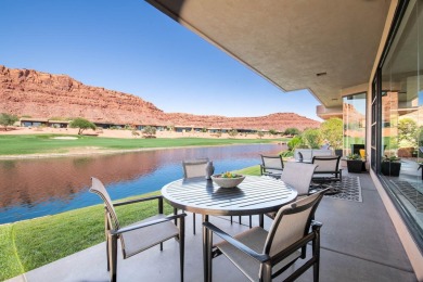 This spectacular home on the 6th Hole of the Entrada Golf Course on Entrada at Snow Canyon in Utah - for sale on GolfHomes.com, golf home, golf lot