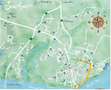 Tucked beneath the canopy of Southport's iconic old-growth oak on The Lakes Country Club in North Carolina - for sale on GolfHomes.com, golf home, golf lot