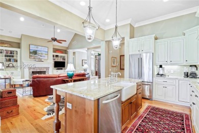 Experience the Lowcountry lifestyle in this custom-built home in on Oldfield Golf Club in South Carolina - for sale on GolfHomes.com, golf home, golf lot