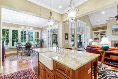 Experience the Lowcountry lifestyle in this custom-built home in on Oldfield Golf Club in South Carolina - for sale on GolfHomes.com, golf home, golf lot