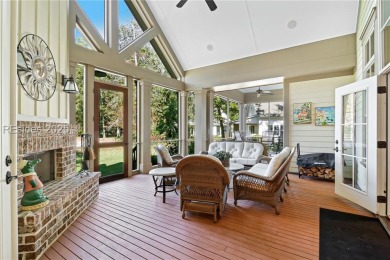 Experience the Lowcountry lifestyle in this custom-built home in on Oldfield Golf Club in South Carolina - for sale on GolfHomes.com, golf home, golf lot