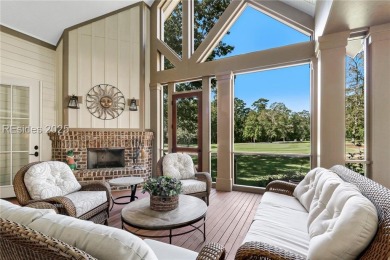 Experience the Lowcountry lifestyle in this custom-built home in on Oldfield Golf Club in South Carolina - for sale on GolfHomes.com, golf home, golf lot