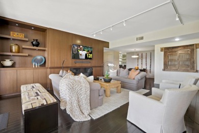 Upon entering this beautifully two-bedroom, two-bath condo on Desert Island Golf and Country Club in California - for sale on GolfHomes.com, golf home, golf lot