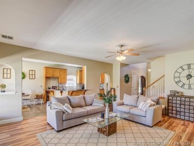 Looking for space? Check out this home on the 7th hole in on Bailey Ranch Golf Club in Oklahoma - for sale on GolfHomes.com, golf home, golf lot