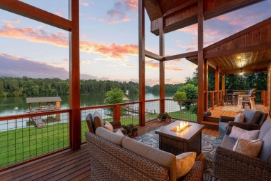 This Luxury Upscale Custom Lakefront Log  Stone Home invites you on Tellico Village -The Links At Kahite Golf Course in Tennessee - for sale on GolfHomes.com, golf home, golf lot